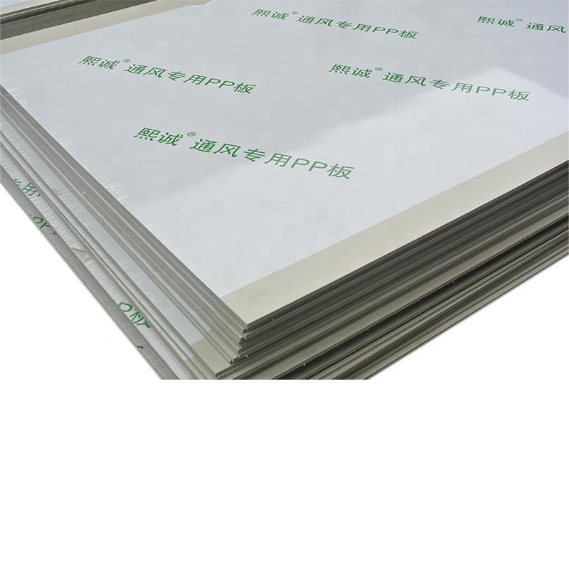Plastic Polypropylene PP Gray Color Flame Retardant Sheet China Xicheng