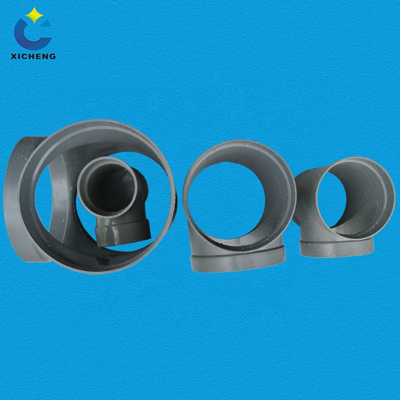 Three Way Pipe Connector PP PVC Plastic Pipe Fitting Tee