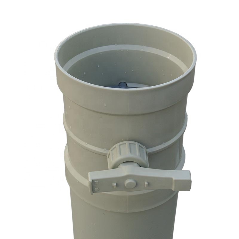 Ventilation pipe fittings round polypropylene plastic manual air damper